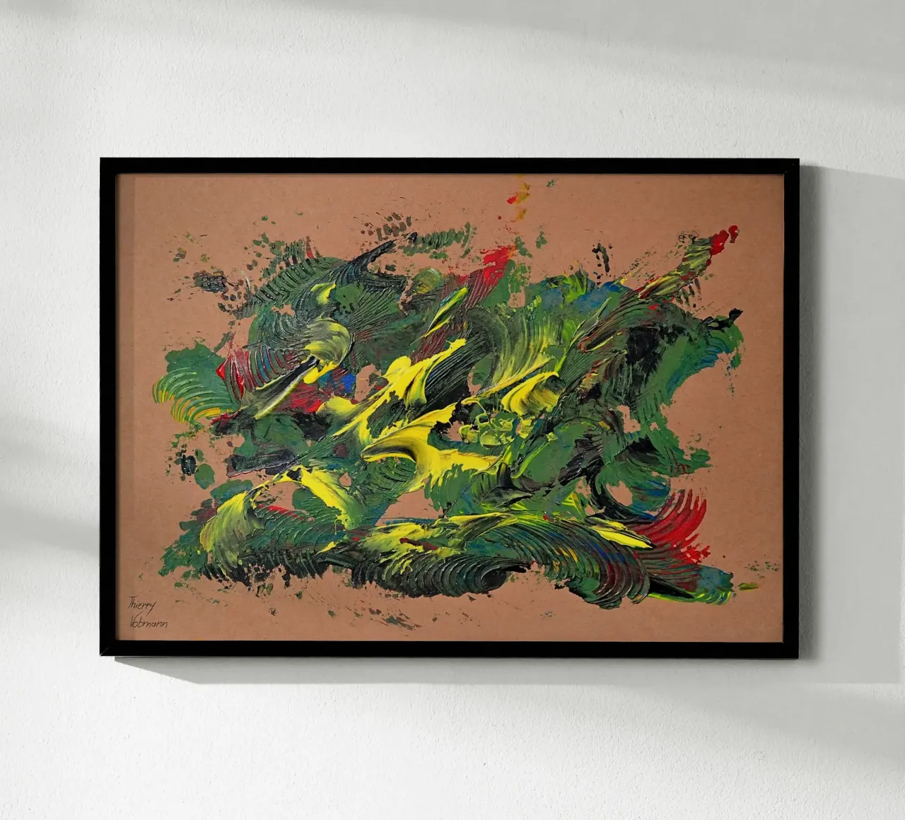 NATURAL STYLE 37 poster con telaio in plastica da Thierry Vobmann Abstract painting