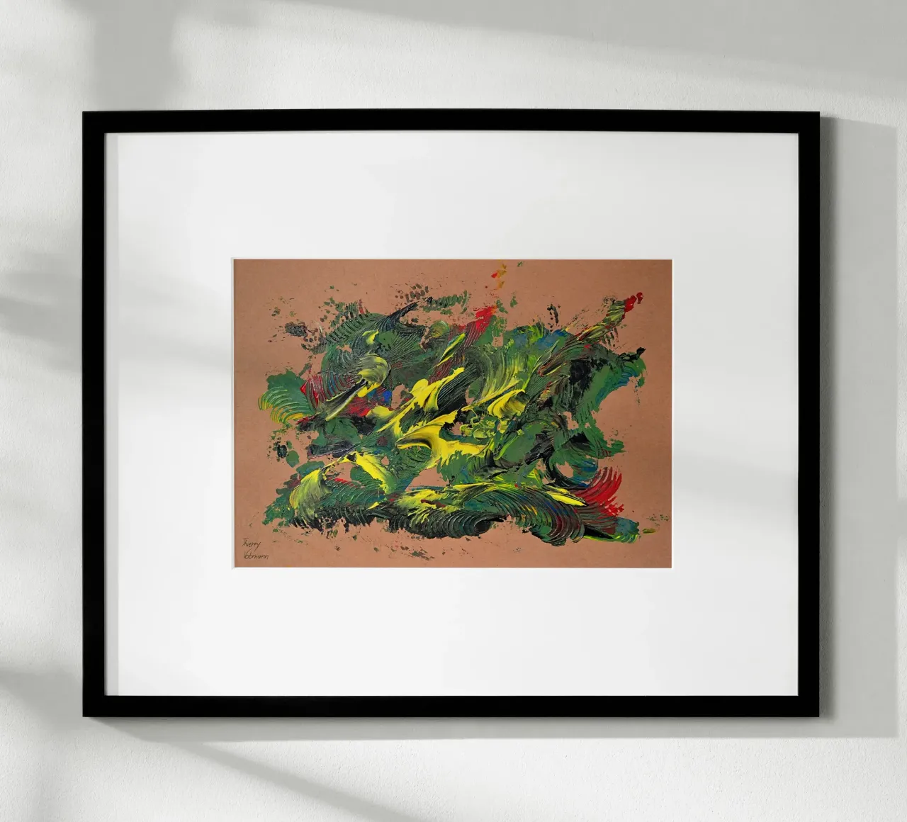 NATURAL STYLE 37 poster con telaio in plastica da Thierry Vobmann Abstract painting