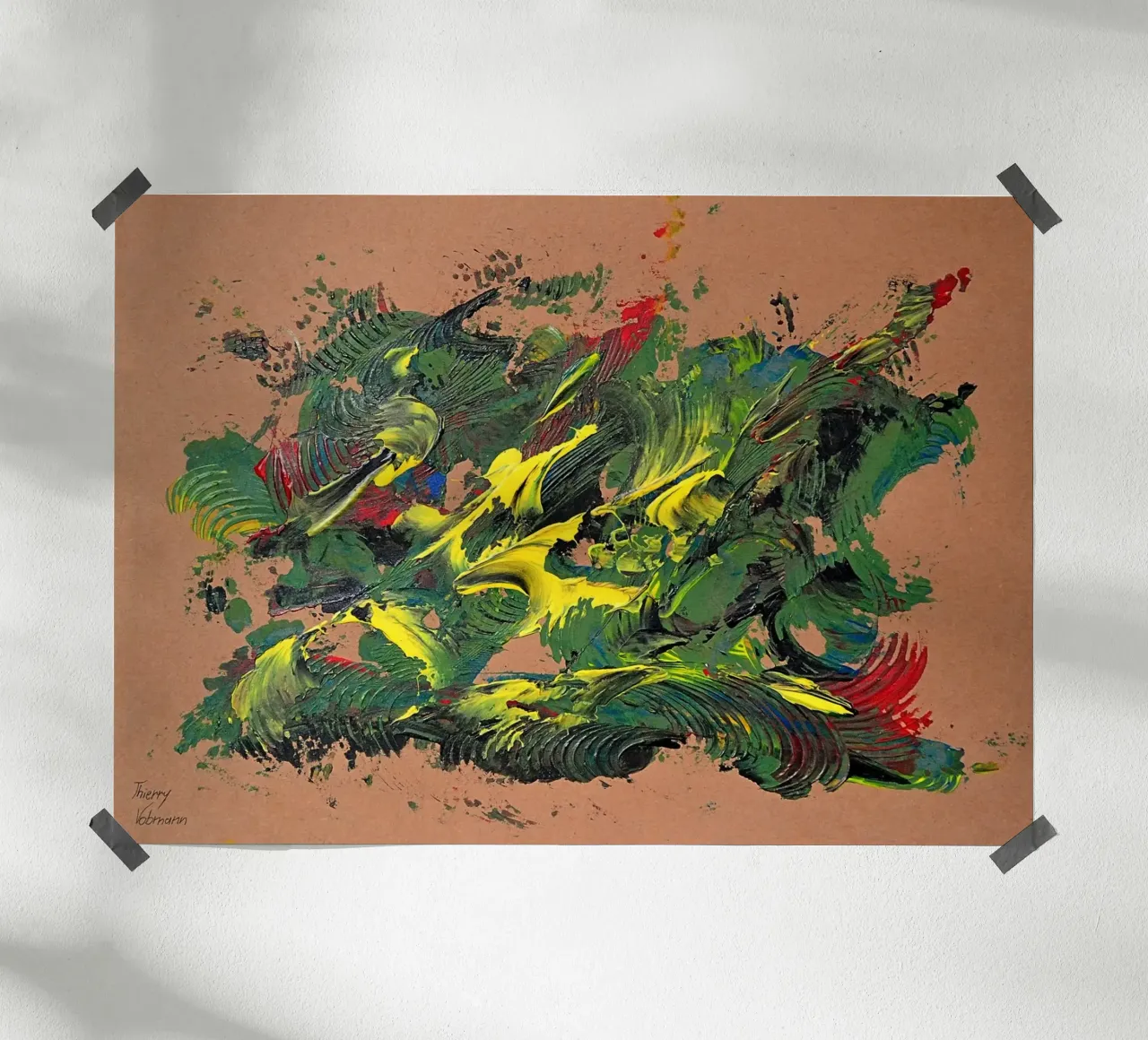 NATURAL STYLE 37 poster con telaio in plastica da Thierry Vobmann Abstract painting