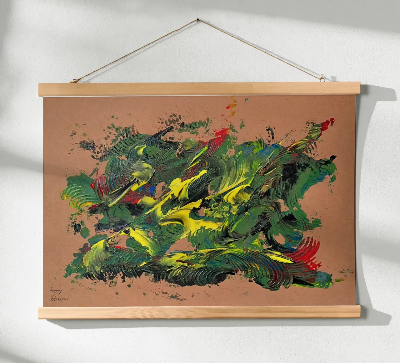 NATURAL STYLE 37 poster con telaio in plastica da Thierry Vobmann Abstract painting