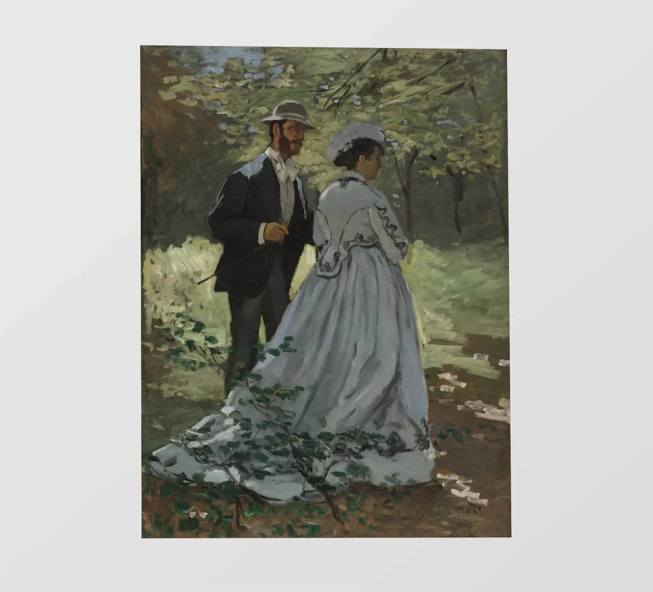 Claude Monet - Bazille e Camille pellicola backlit da Timeless Artworks