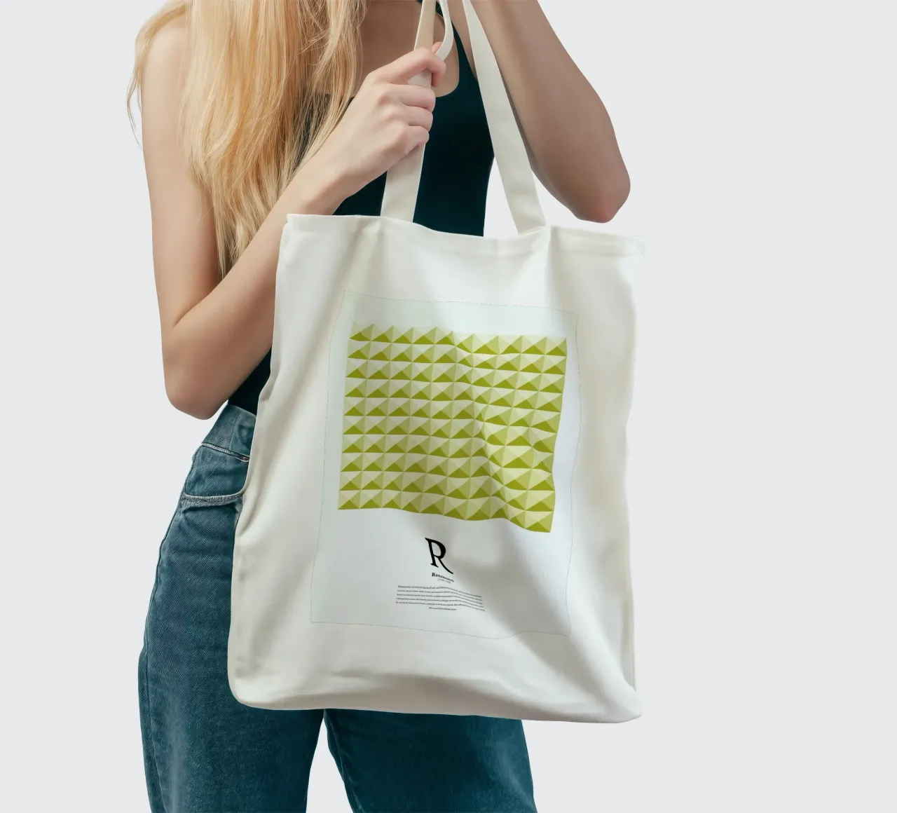 R - Renaissance borsa in juta da The True Type