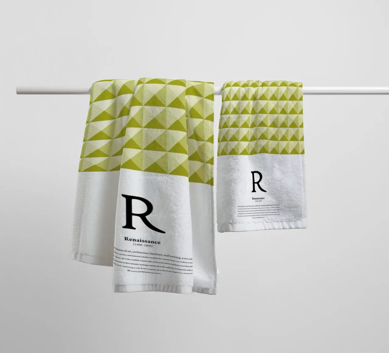 R - Renaissance asciugamano da bagno da The True Type