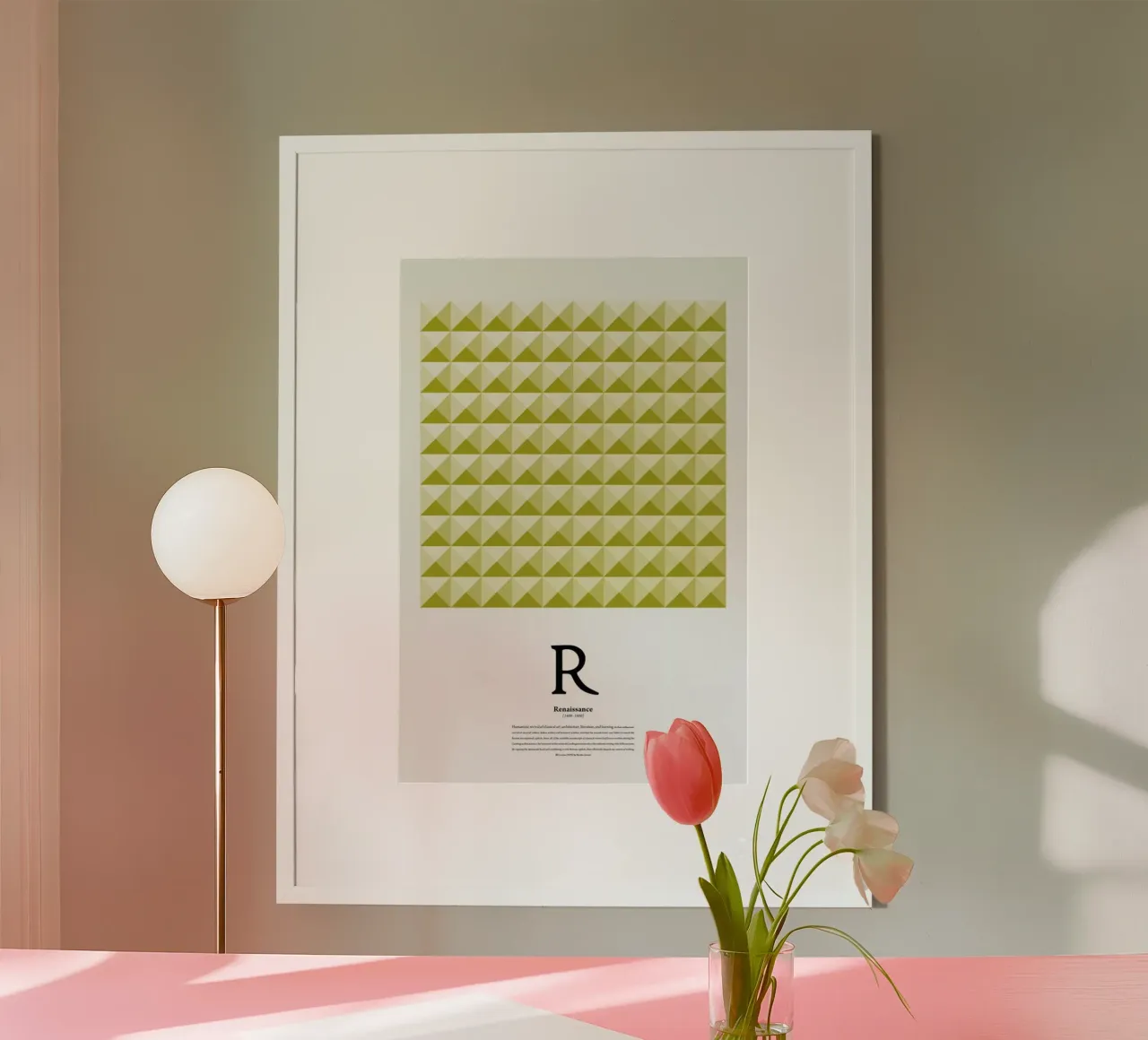 R - Renaissance poster con telaio in alluminio da The True Type