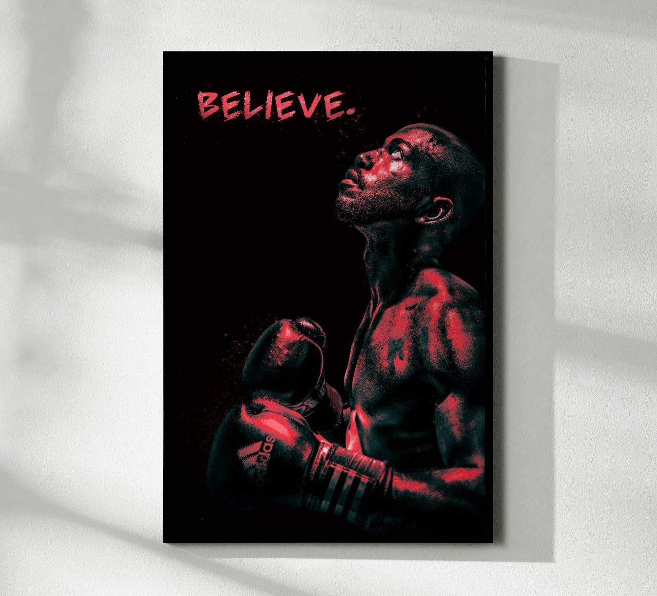 Boxer - believe. Poster von athlete.art