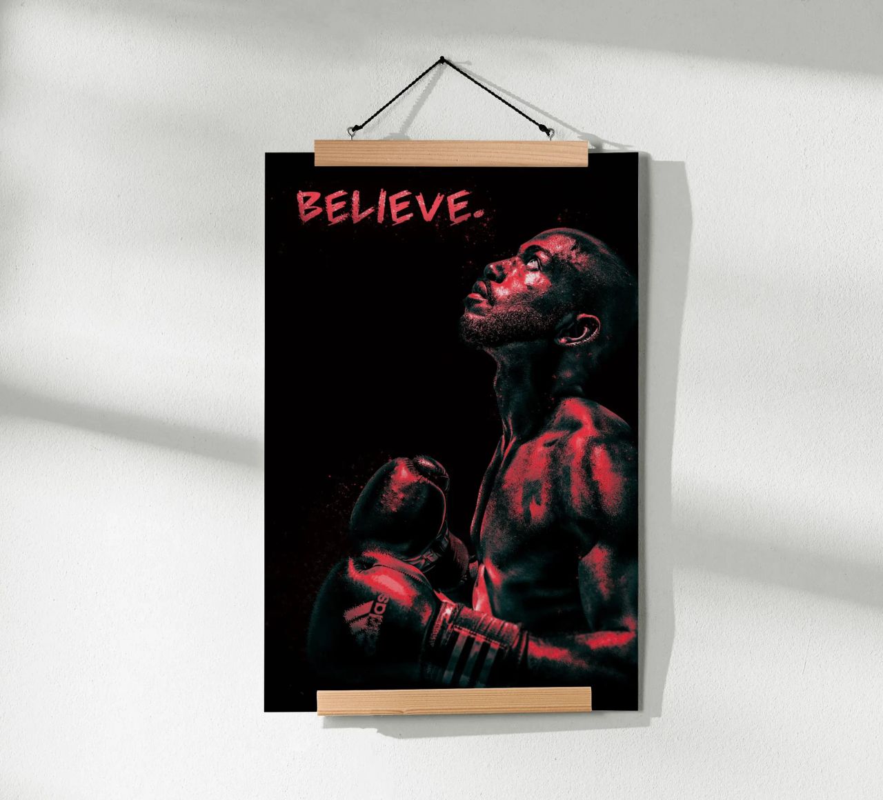 Boxer - believe. Poster von athlete.art