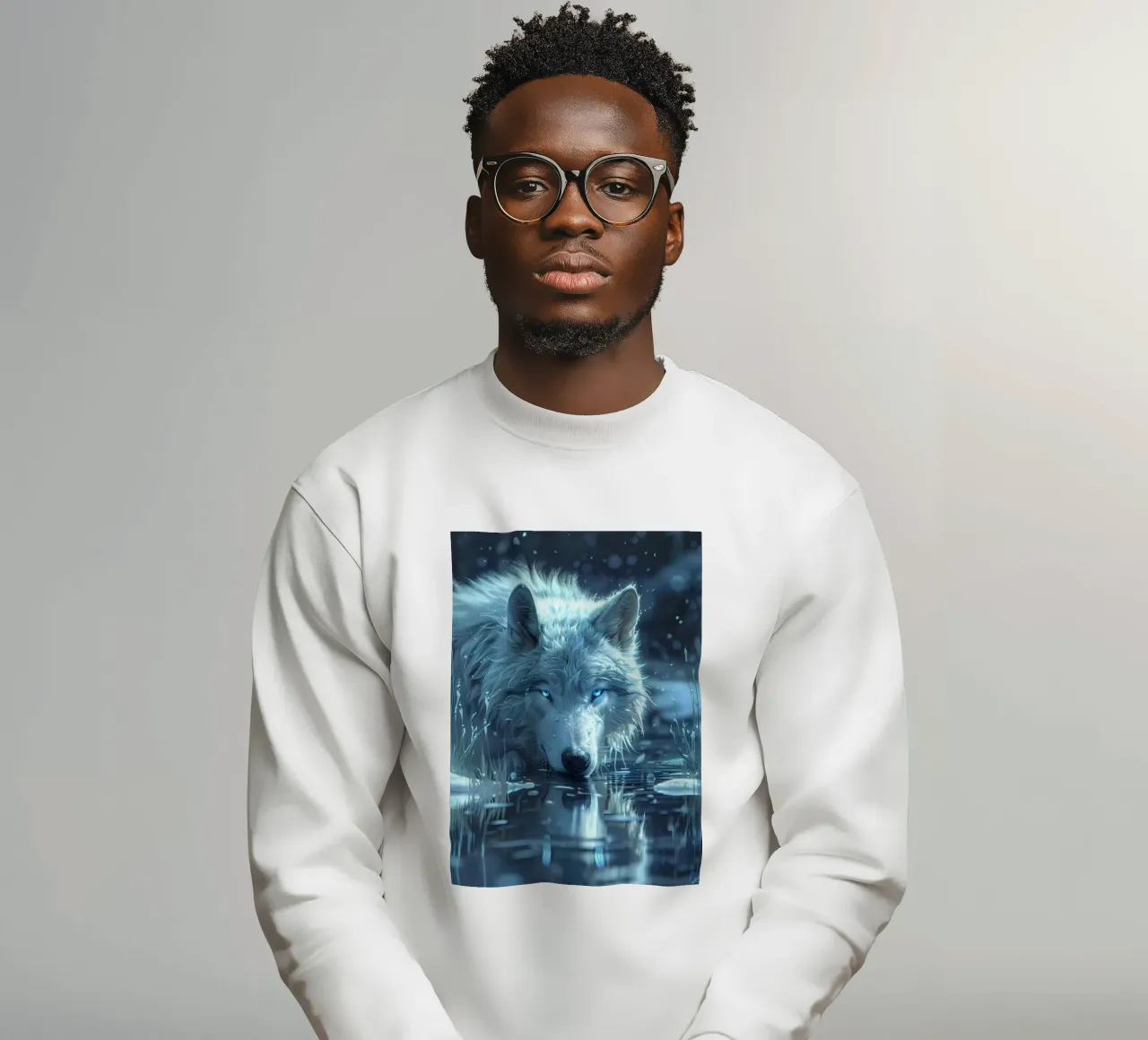 Animale lupo felpa da Pierre Walton