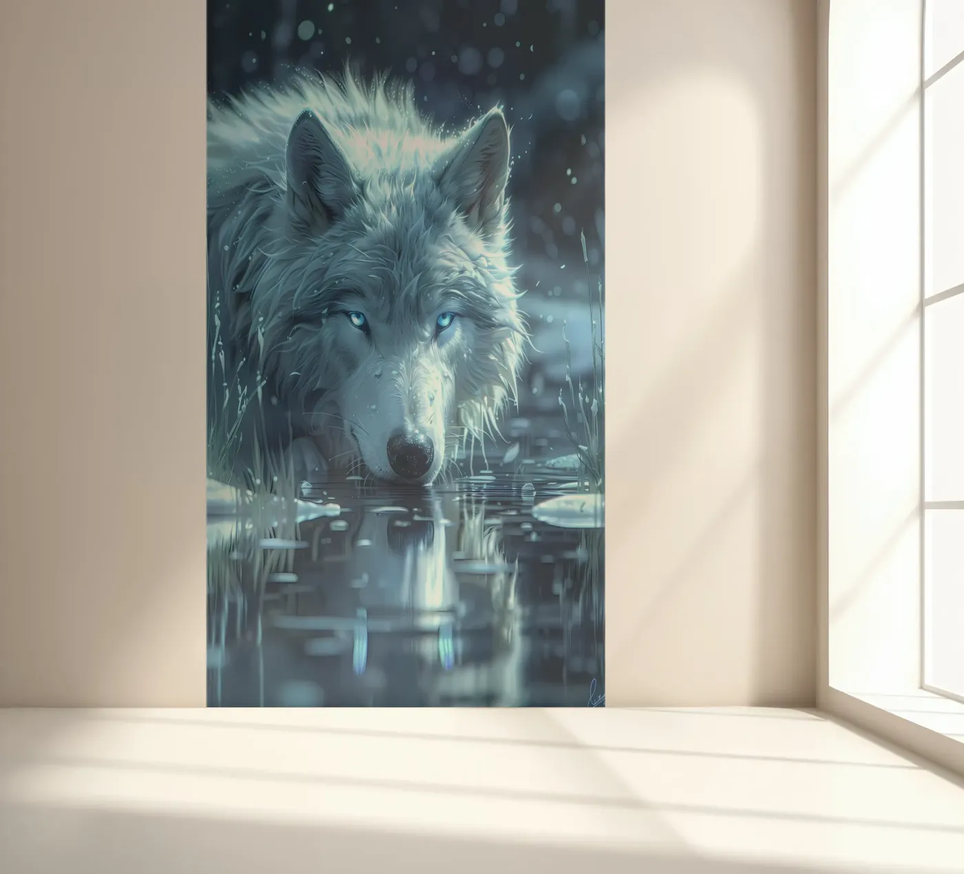 Wolf Dier fotobehang van Pierre Walton