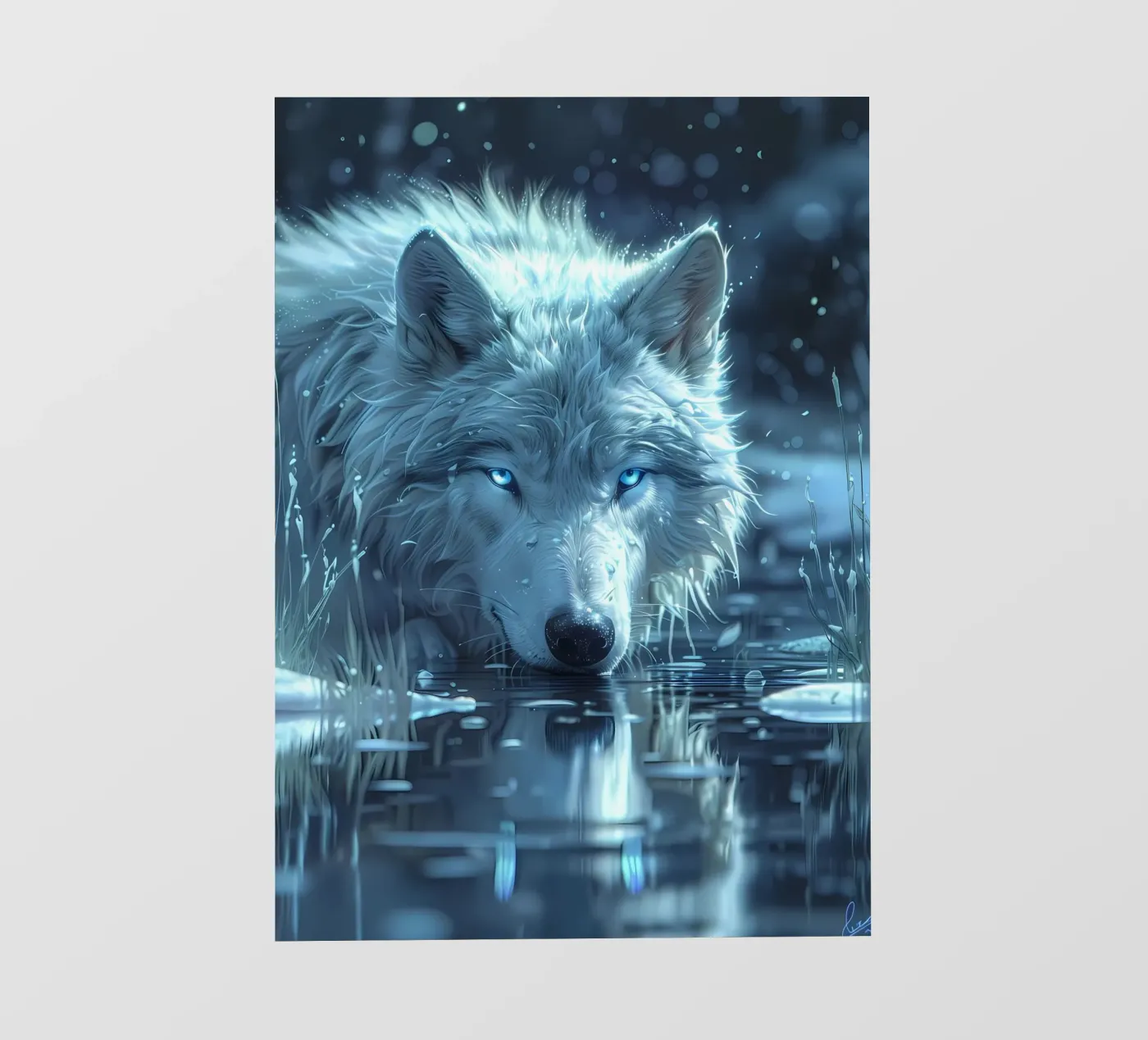 Wolf Dier fotobehang van Pierre Walton