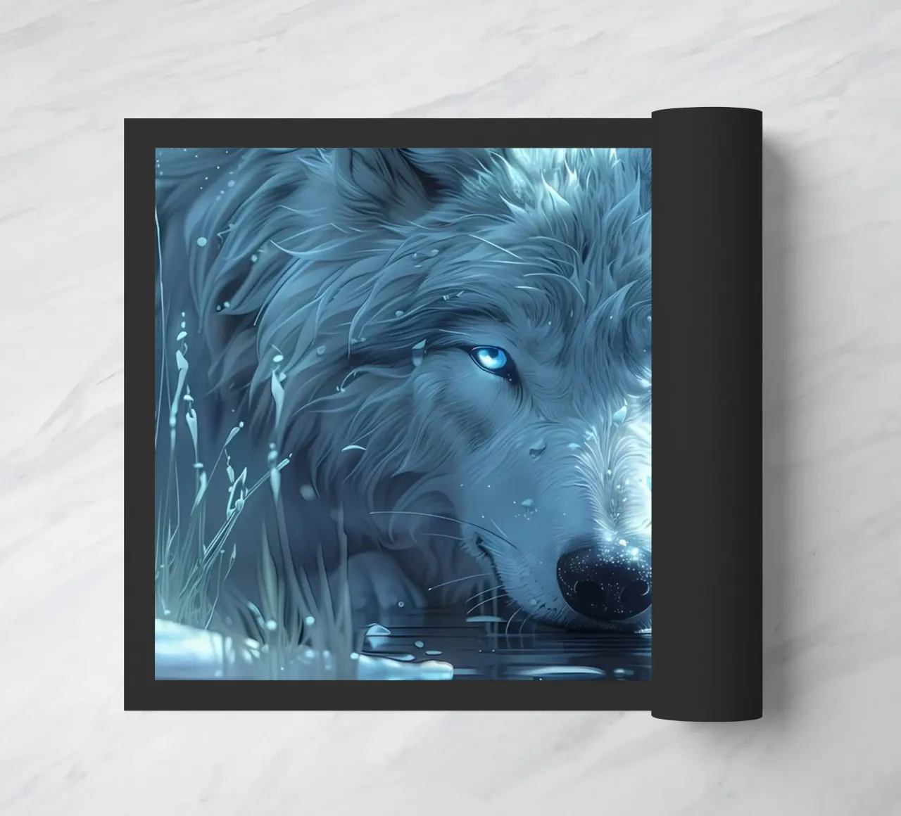 Wolf Tier Fußmatte von Pierre Walton