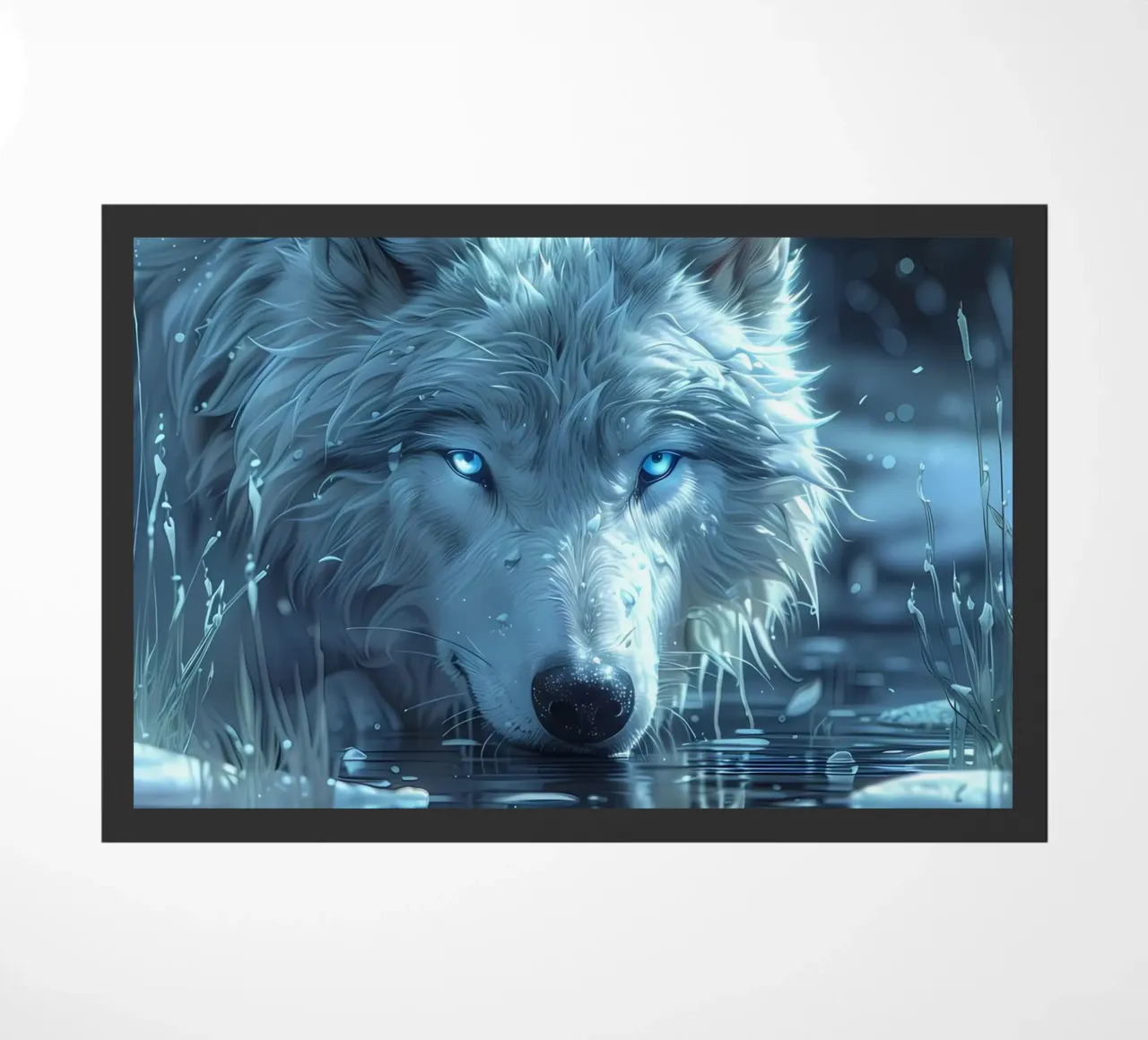 Wolf Tier Fußmatte von Pierre Walton