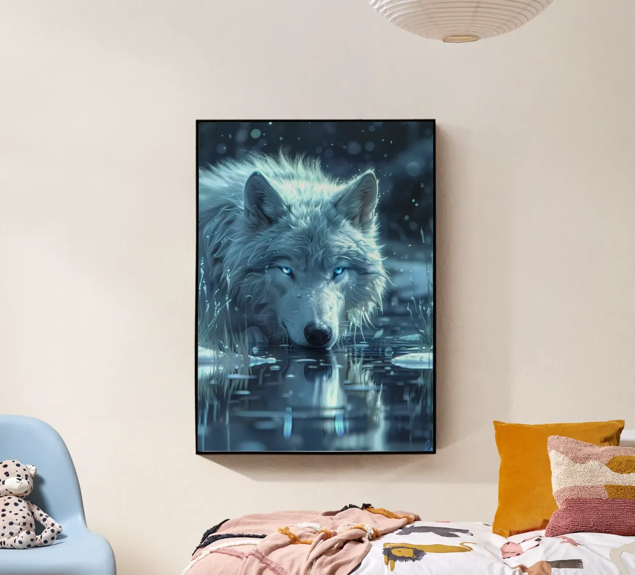 Animale lupo plexiglass da Pierre Walton