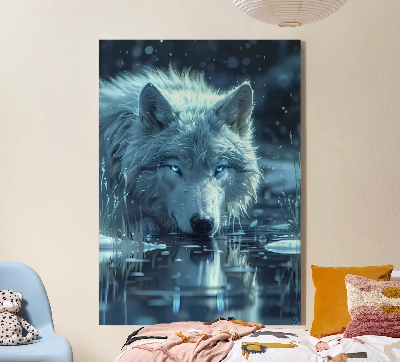 Animale lupo plexiglass da Pierre Walton