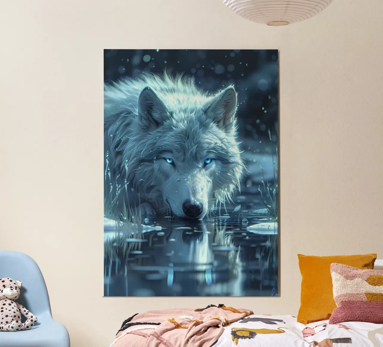Wolf Animal poster van Pierre Walton
