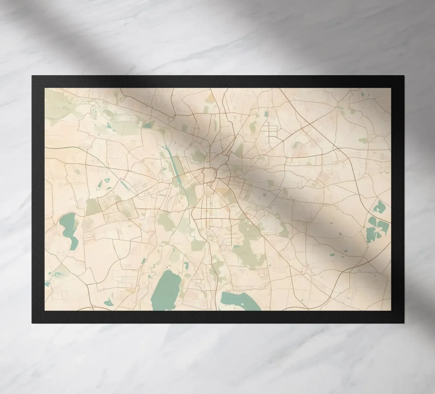 Leipzig Germany doormat by Christopher Adams