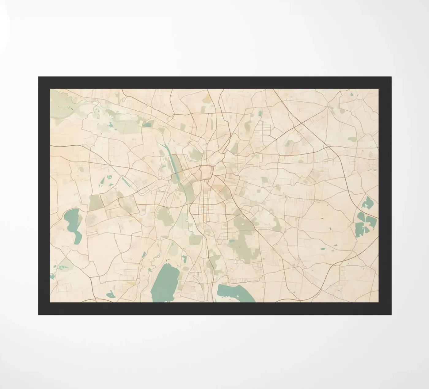 Leipzig Germany doormat by Christopher Adams