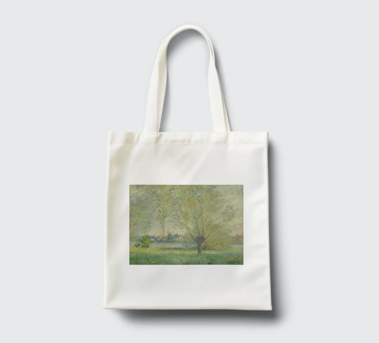 Claude Monet - The Willows tote bag by Timeless Artworks