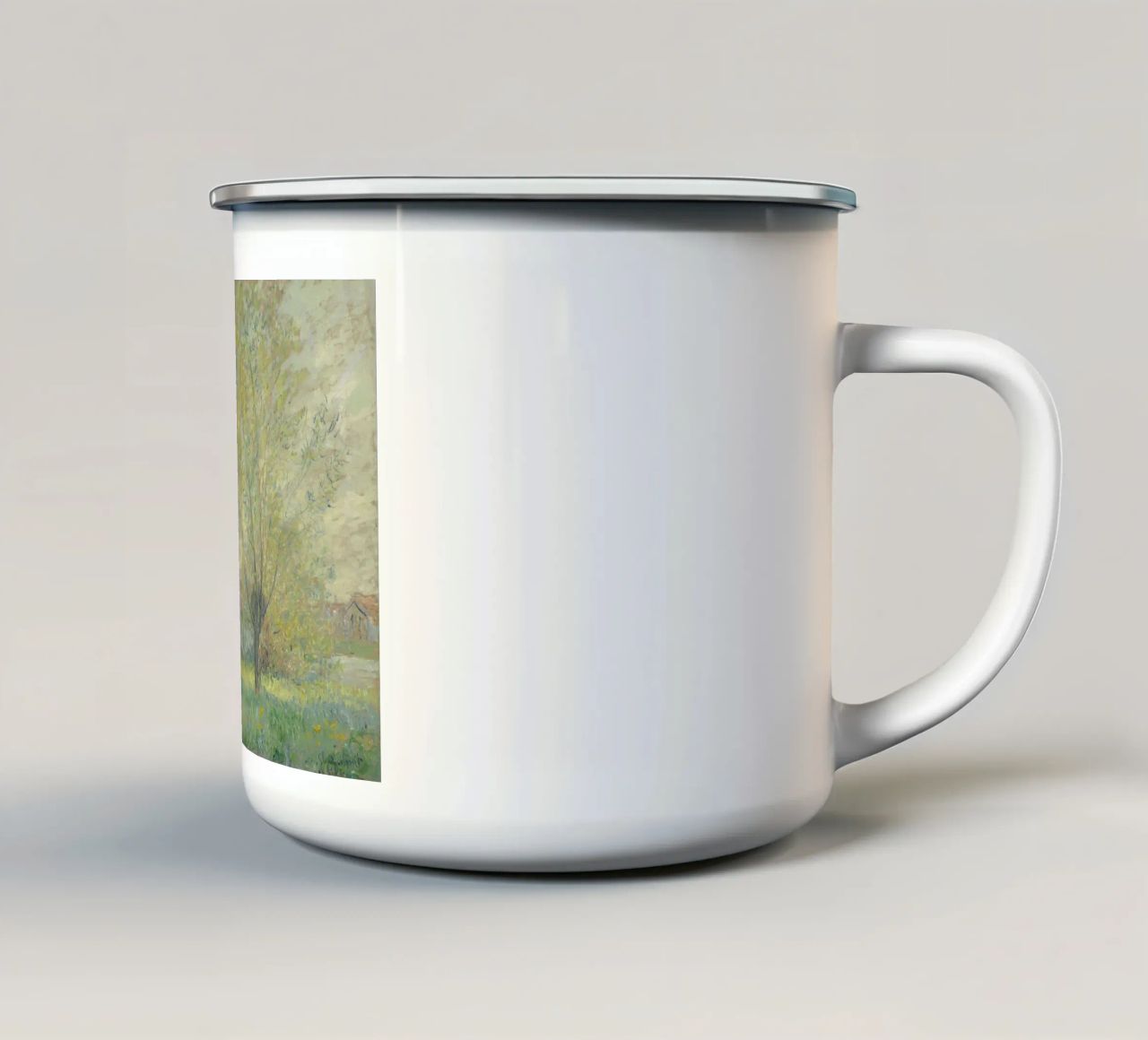 Claude Monet - I salici tazza in smalto da Timeless Artworks