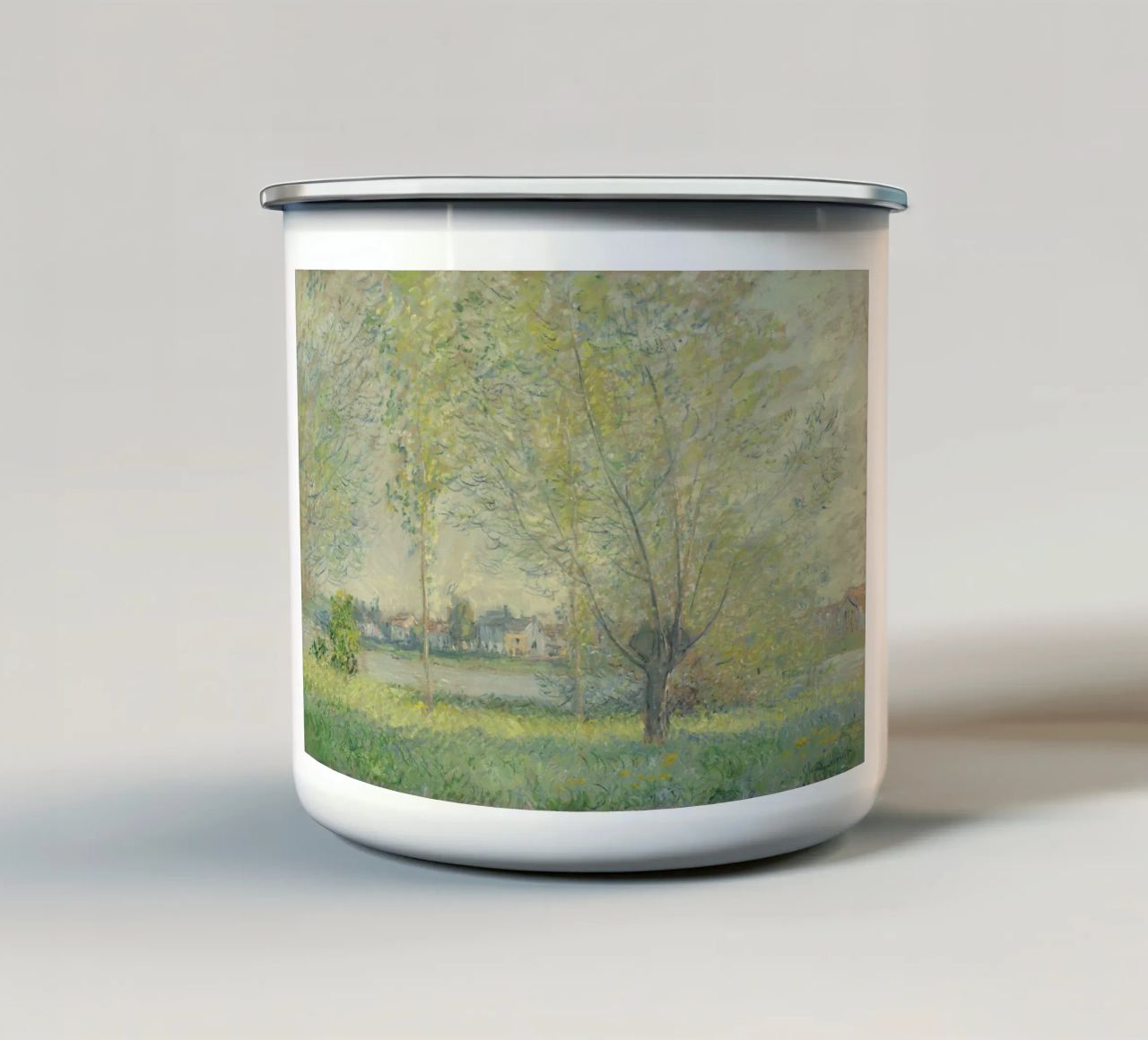 Claude Monet - I salici tazza in smalto da Timeless Artworks