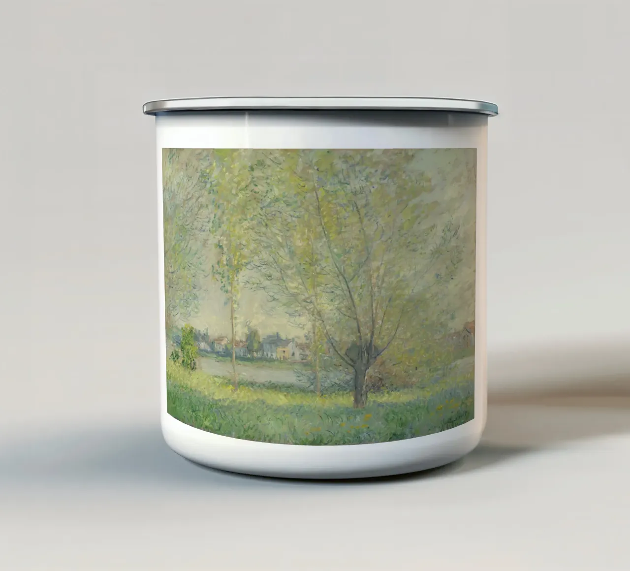 Claude Monet - I salici tazza in smalto da Timeless Artworks