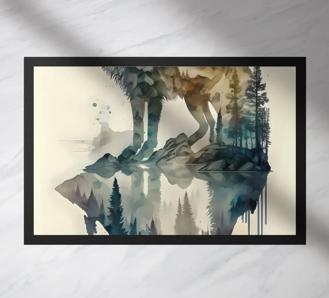 Loup Animal paillasson de Pierre Walton