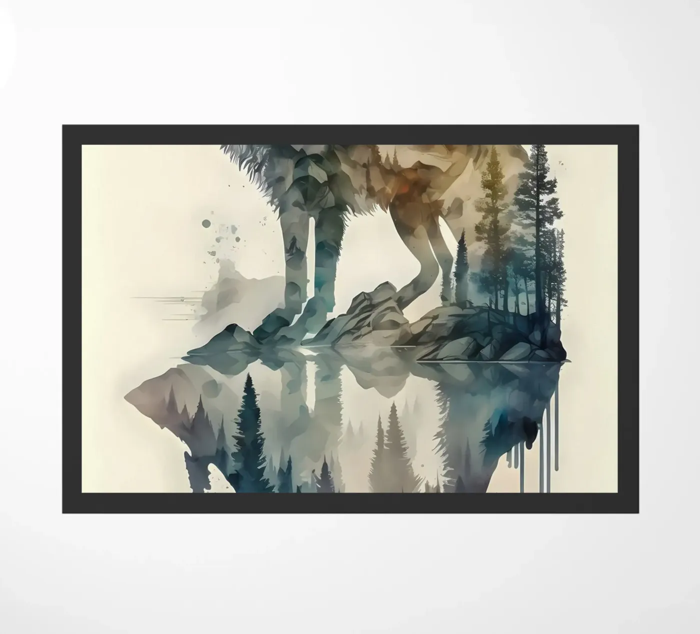 Loup Animal paillasson de Pierre Walton