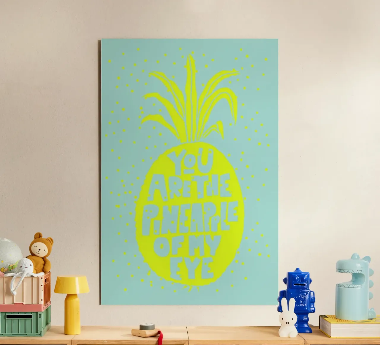 Ananas No. 2 alluminio dibond da typealive