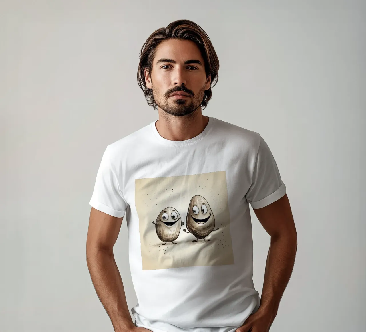Duo di vongole retrò t-shirt da Funny Animals