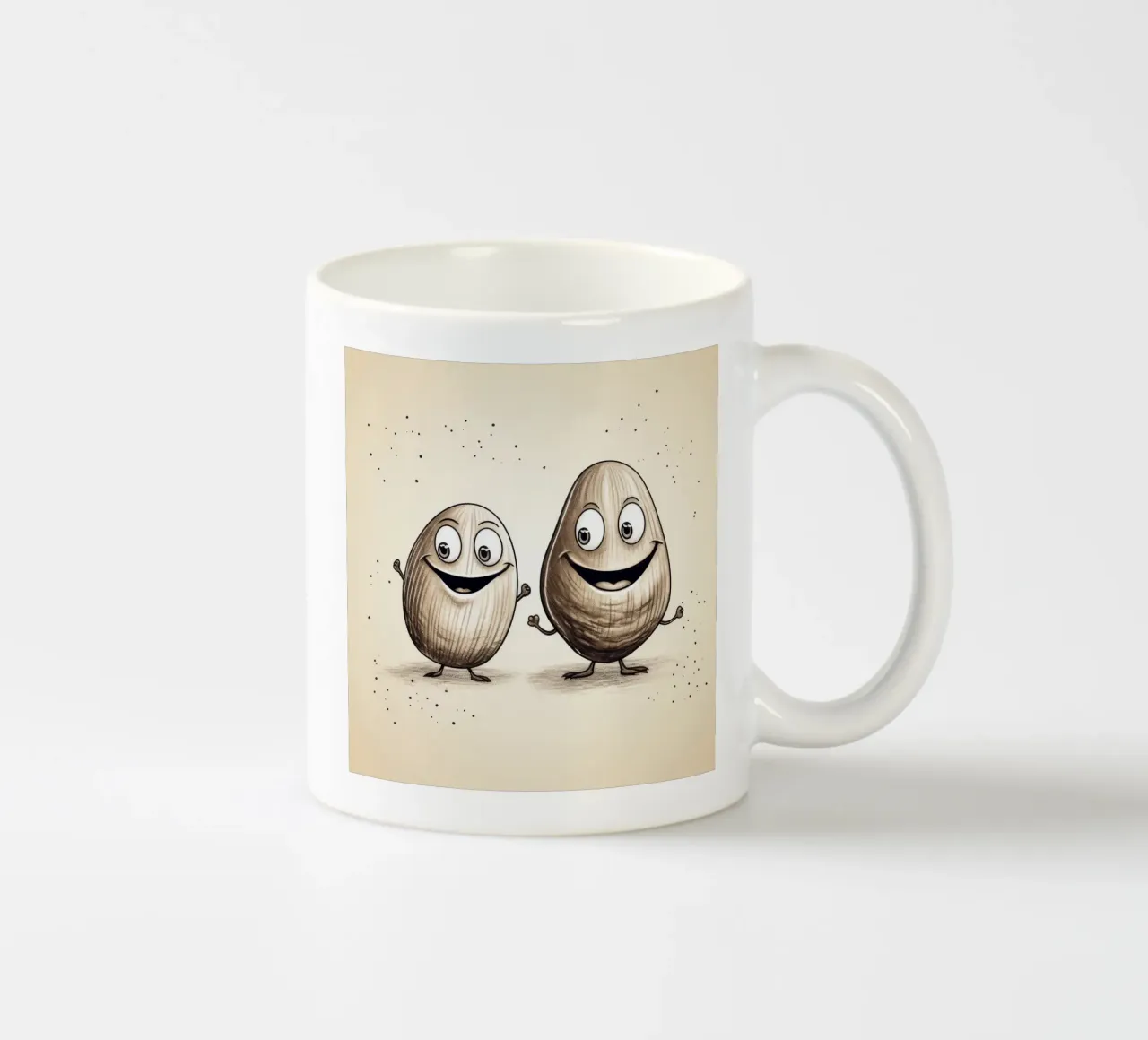 Duo di vongole retrò tazza in ceramica da Funny Animals