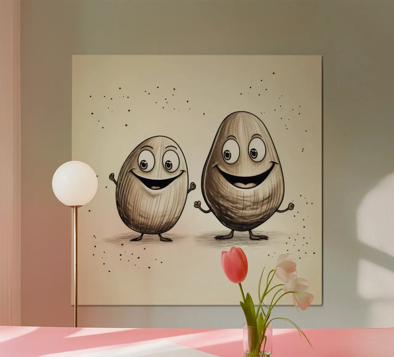 Retro Clam Duo Hahnemühle von Funny Animals