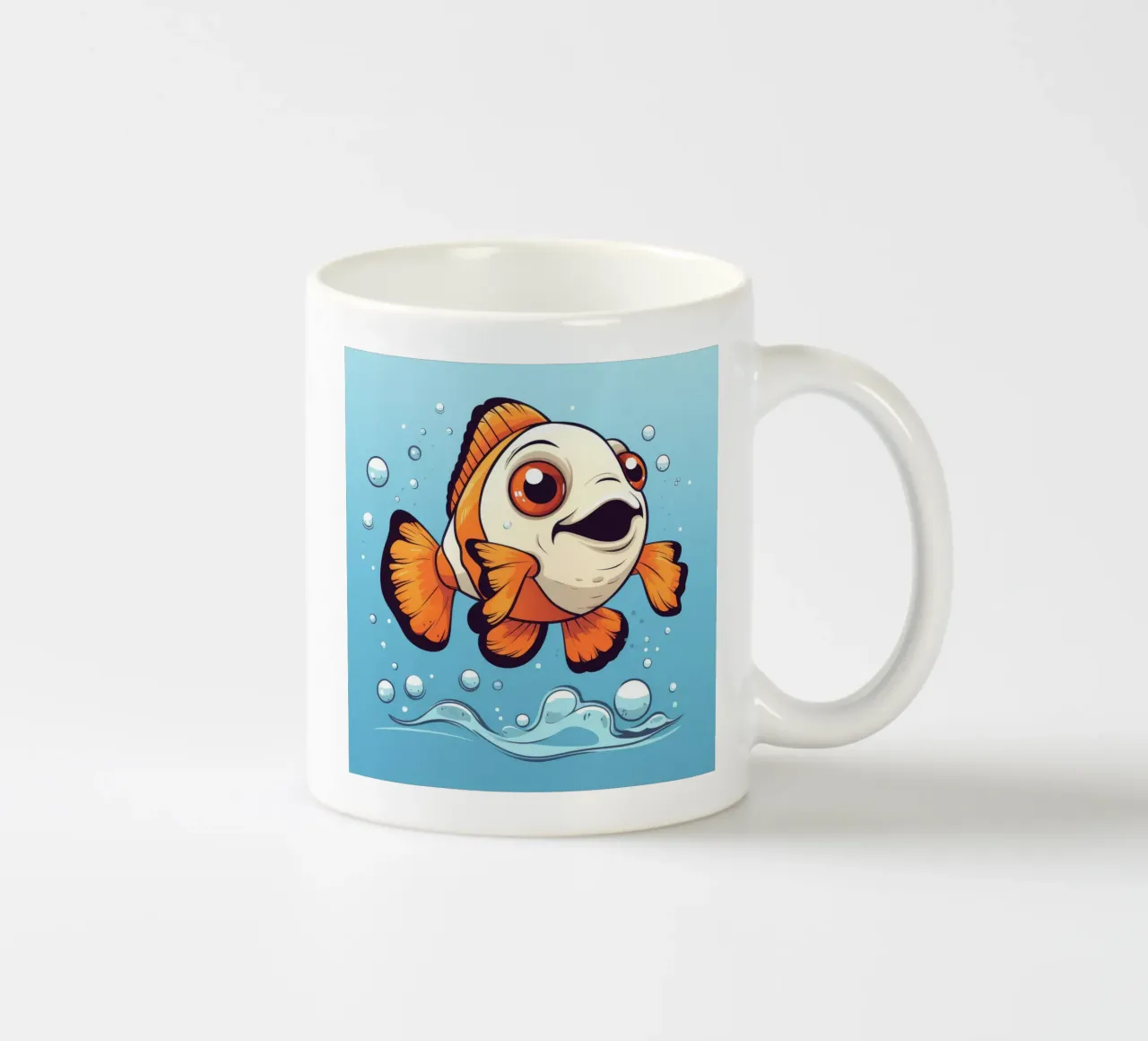Pesce pagliaccio retrò tazza in ceramica da Funny Animals