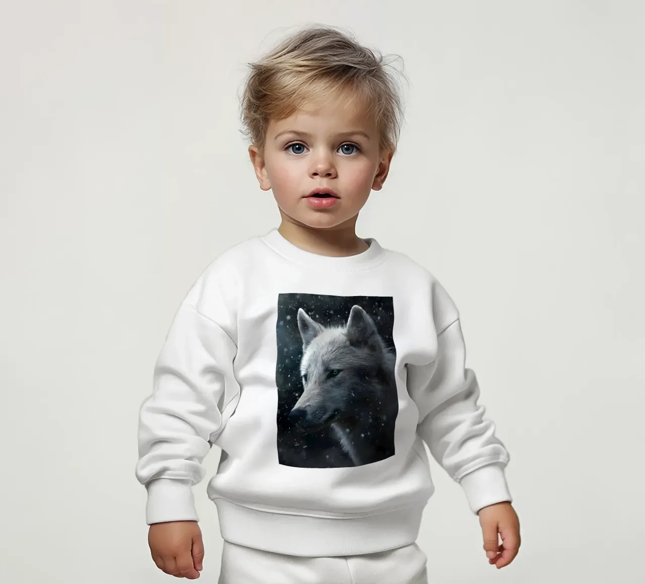 Animale lupo felpa neonato da Pierre Walton