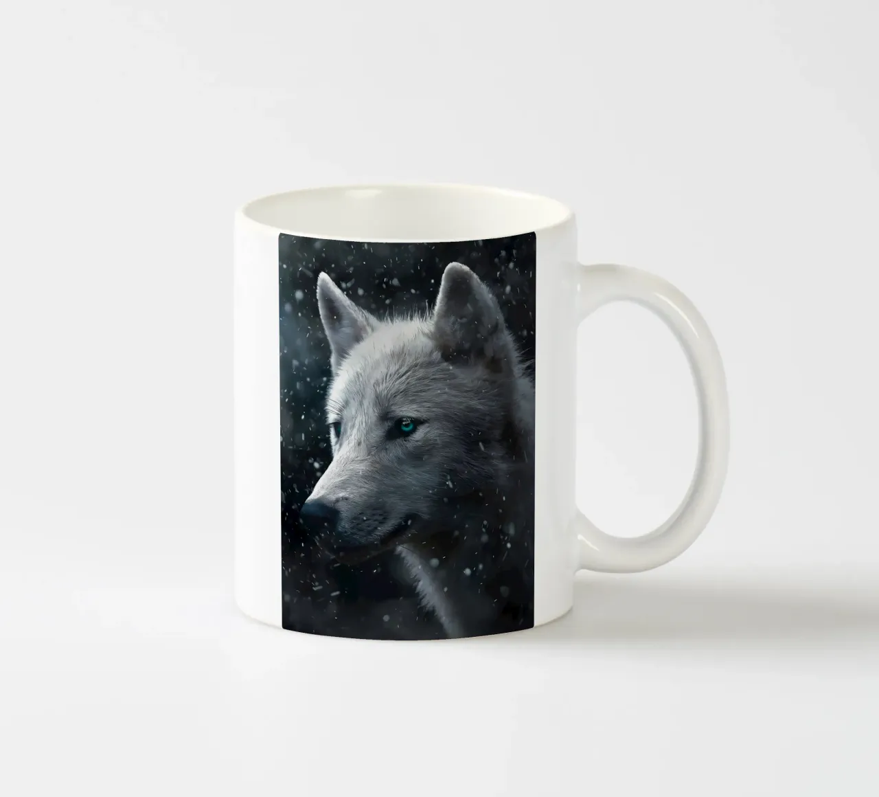 Animale lupo tazza in ceramica da Pierre Walton