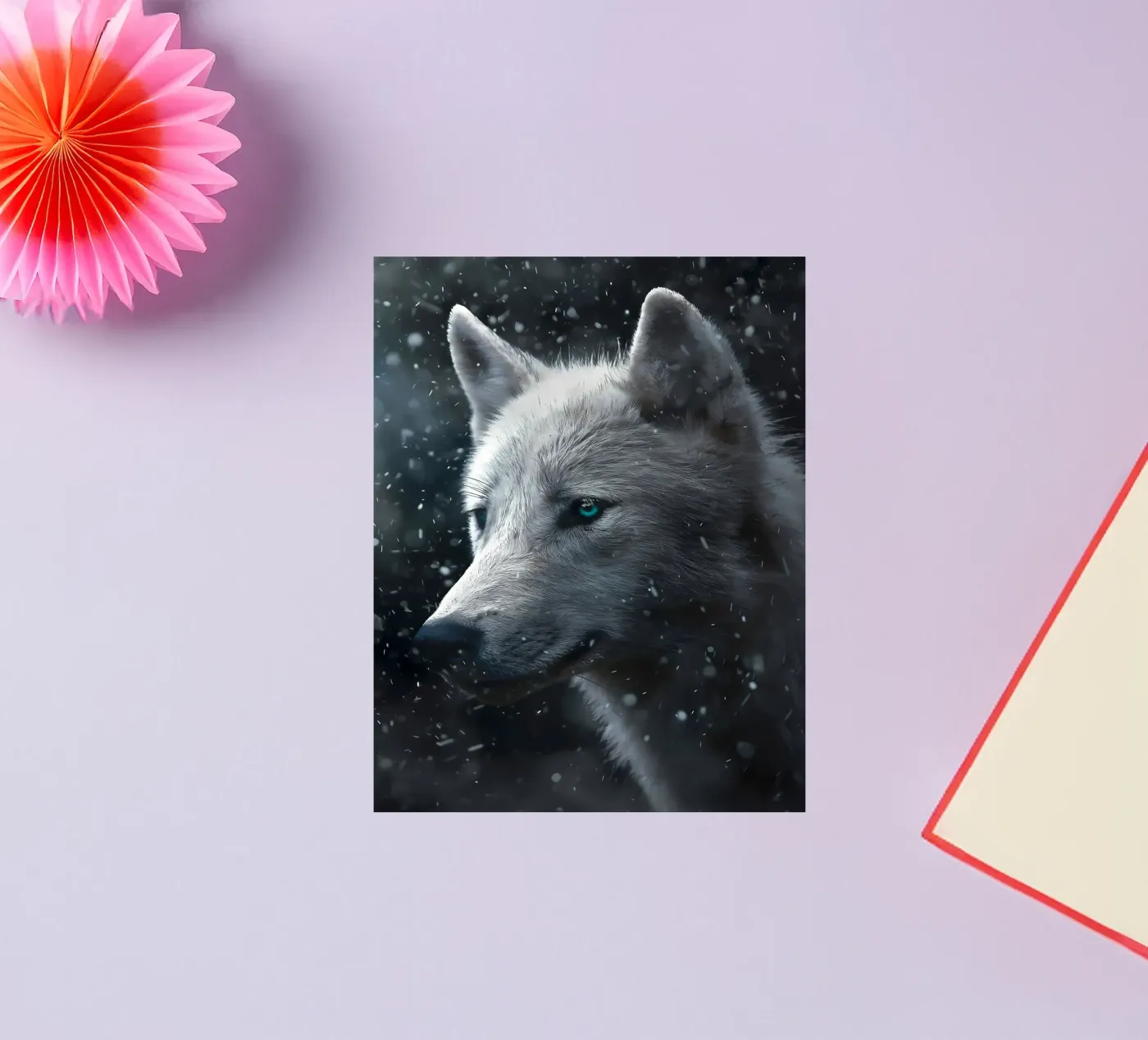Wolf Dier sticker van Pierre Walton