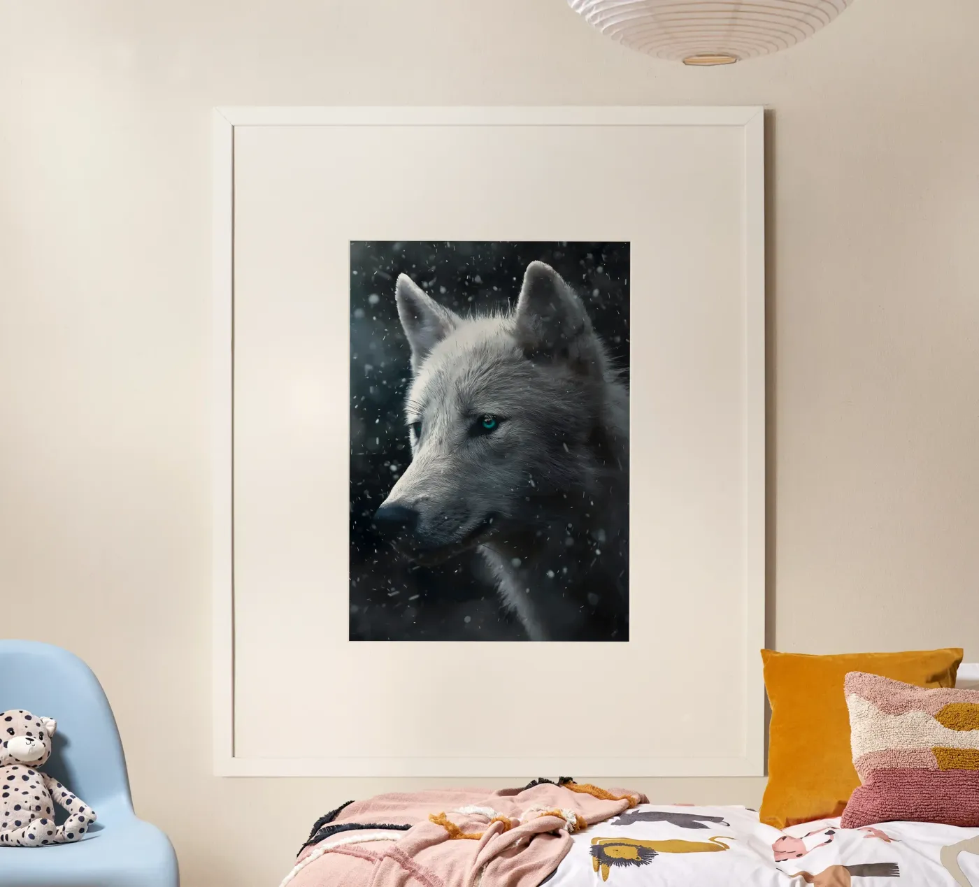 Wolf Dier poster van Pierre Walton