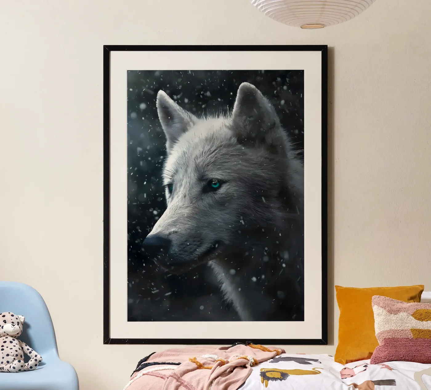 Wolf Dier poster van Pierre Walton