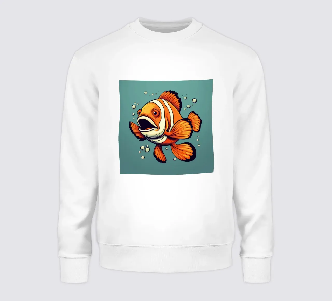 Pesce pagliaccio retrò felpa da Funny Animals