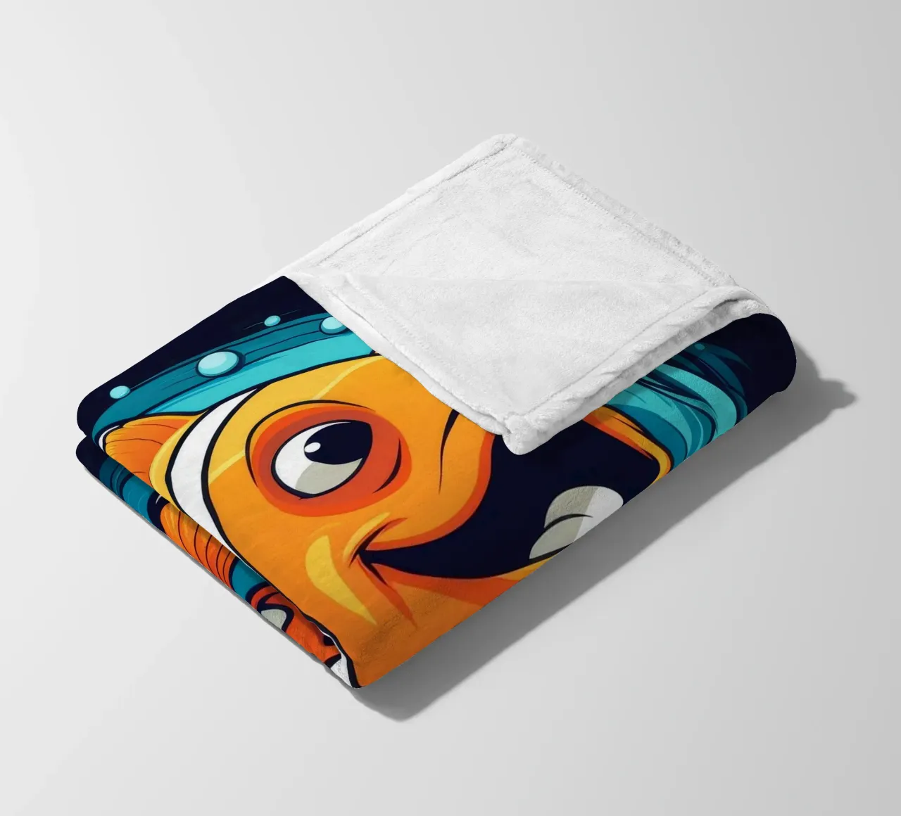 Pesce pagliaccio retrò coperta in pile da Funny Animals
