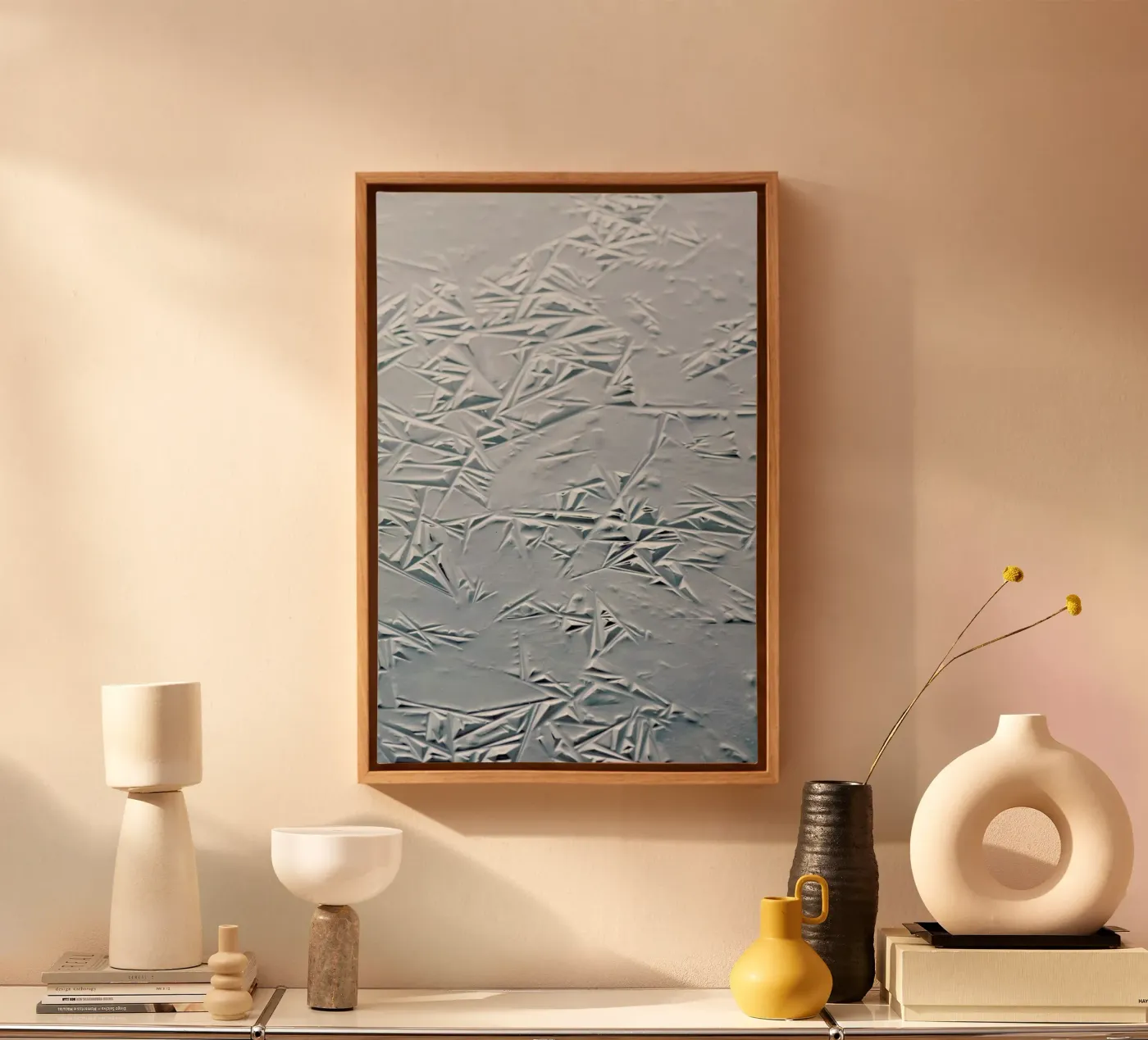 Geometric Winter canvas by Studio Nahili