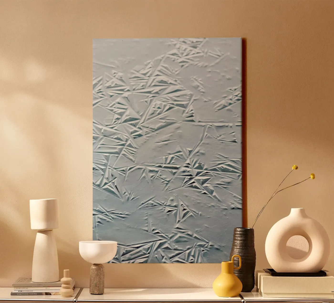 Geometric Winter canvas by Studio Nahili