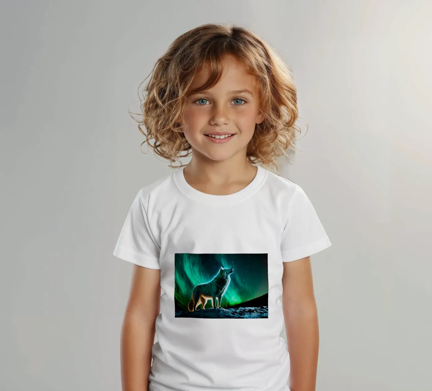 Wolf Dier kinder t-shirt van Pierre Walton