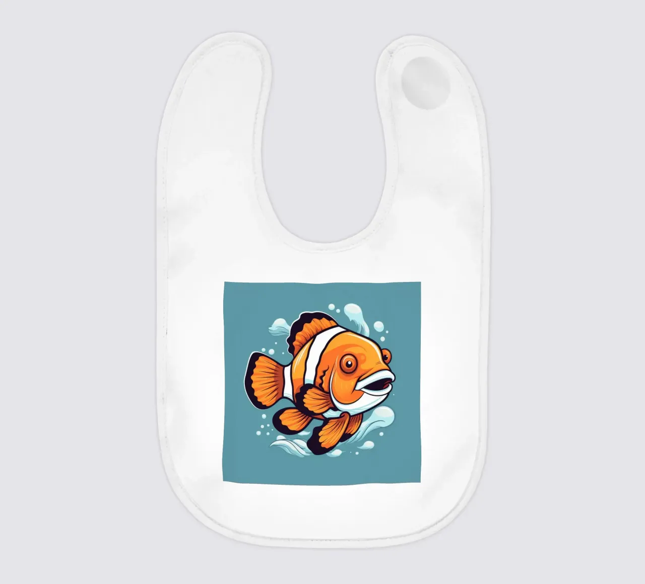 Pesce pagliaccio retrò bavaglino da Funny Animals