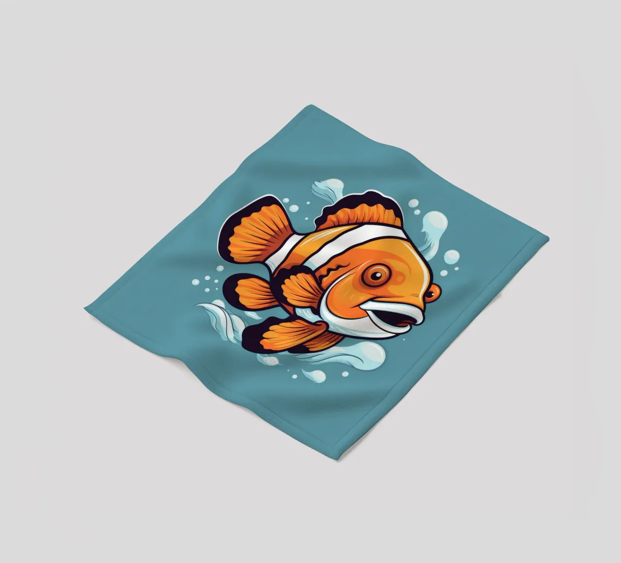 Pesce pagliaccio retrò coperta in pile da Funny Animals