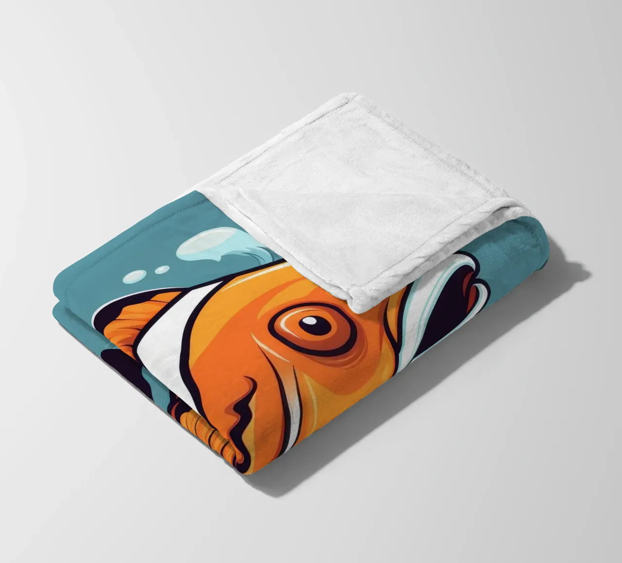Pesce pagliaccio retrò coperta in pile da Funny Animals
