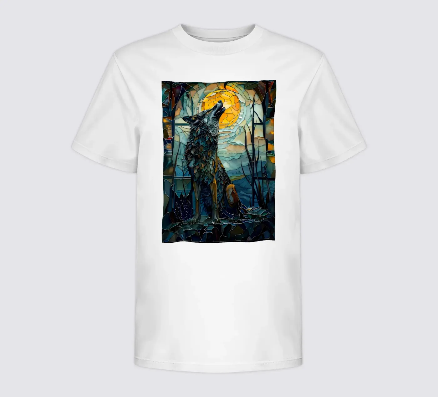 Wolf Dier kinder t-shirt van Pierre Walton