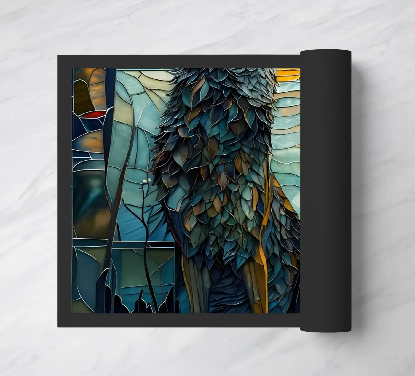 Wolf Animal Fußmatte von Pierre Walton