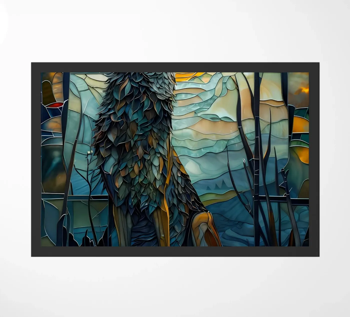 Wolf Animal Fußmatte von Pierre Walton