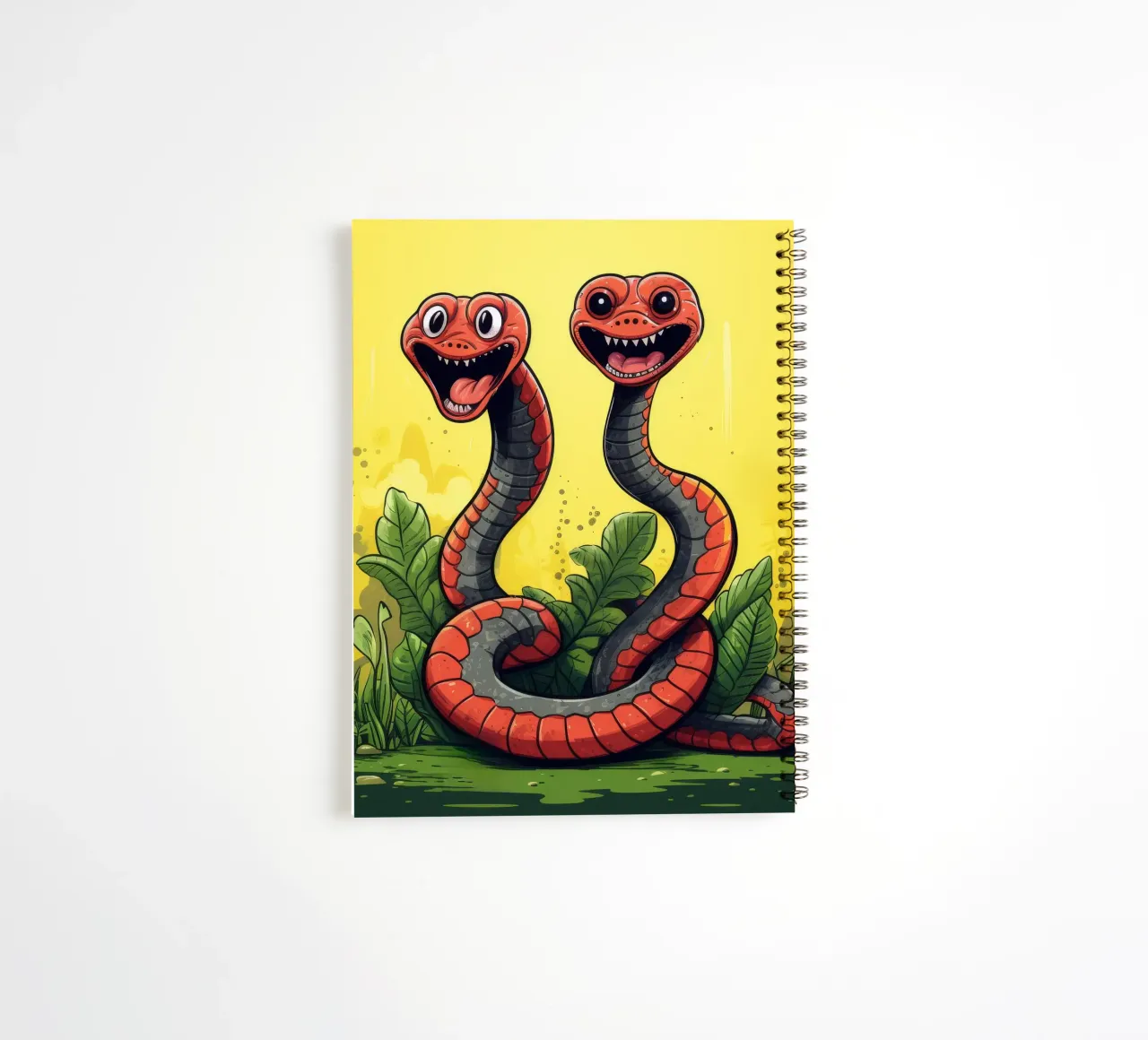 Retro Cobra Duo spiral notebook by Funny Animals
