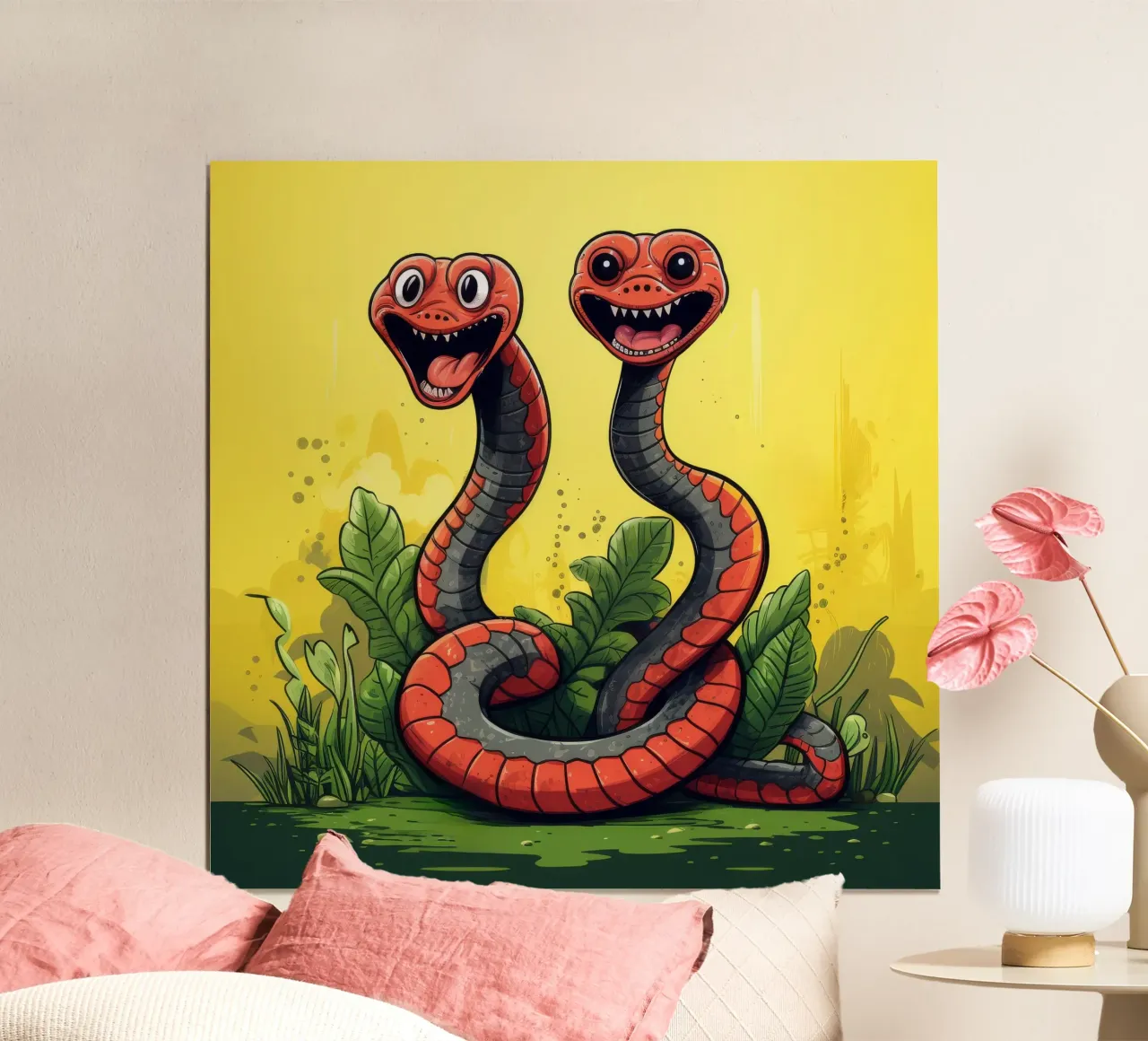 Duo Cobra retrò carta hahnemühle da Funny Animals