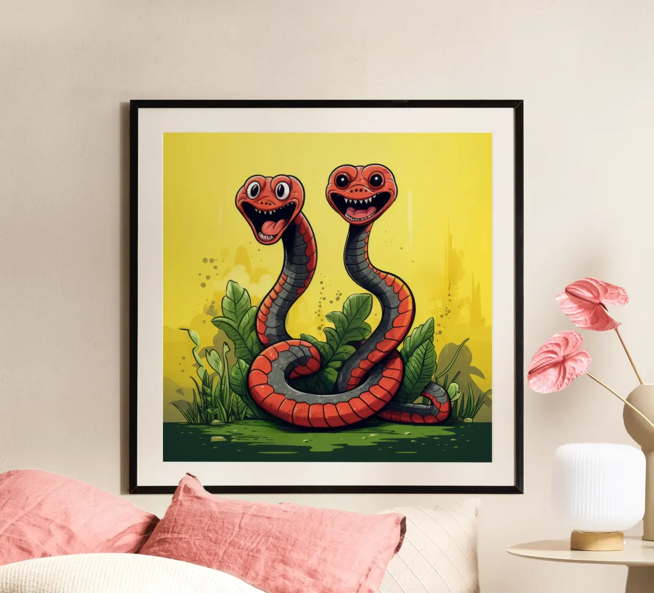 Duo Cobra retrò carta hahnemühle da Funny Animals